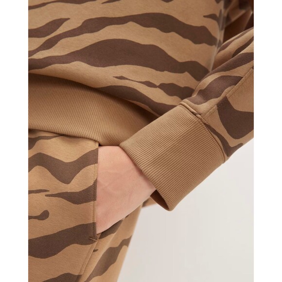 Everlane Eco-Friendly Luxe Sweater | Alpaca Wool Tiger Stripe Knit | Size M - Picture 5 of 6